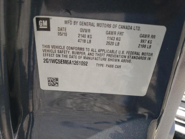Photo 10 from auction – 2010 CHEVROLET IMPALA LTZ with VIN 2G1WC5EM6A1261092