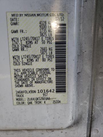 Photo 10 from auction – 2013 NISSAN NV 2500 with VIN 1N6BF0LX9DN101642