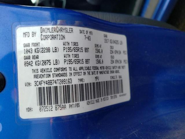 Photo 10 from auction – 2004 CHRYSLER PT CRUISER with VIN 3C4FY48B74T209163