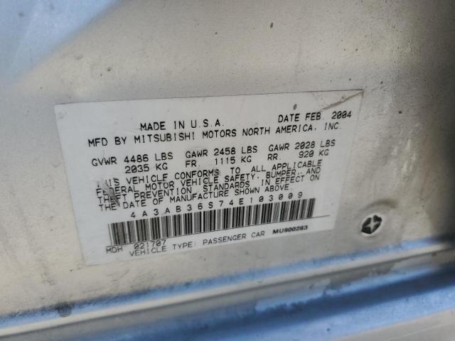 Photo 10 from auction – 2004 MITSUBISHI GALANT LS with VIN 4A3AB36S74E103009