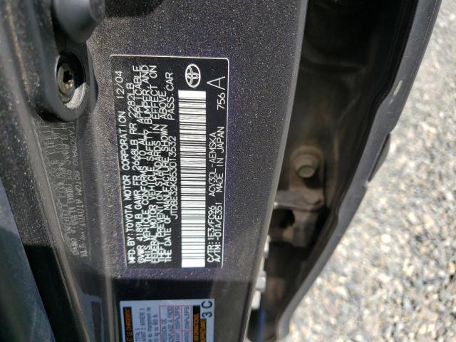 Photo 10 from auction – 2005 TOYOTA CAMRY LE with VIN JTDBE32K853013532