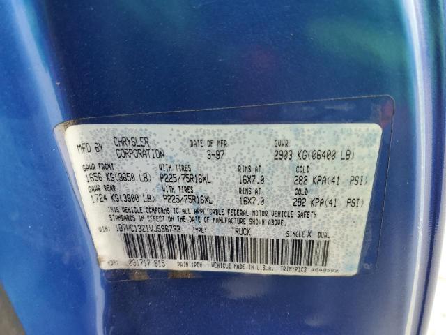 Photo 10 from auction – 1997 DODGE RAM 1500 with VIN 1B7HC13Z1VJ596733