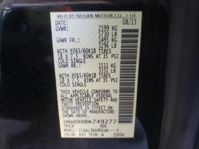 Photo 10 from auction – 2013 NISSAN FRONTIER S with VIN 1N6AD0ER8DN749277