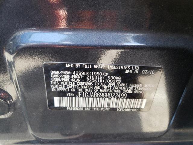 Photo 10 from auction – 2016 SUBARU IMPREZA PR with VIN JF1GJAB69GH022499