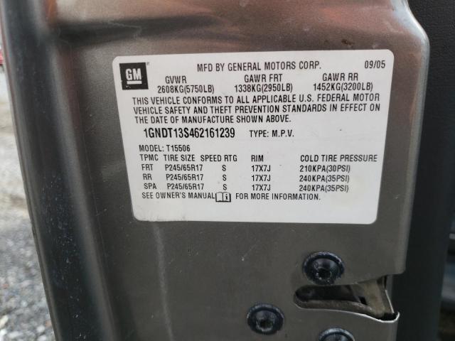 Photo 10 from auction – 2006 CHEVROLET TRAILBLAZE with VIN 1GNDT13S462161239