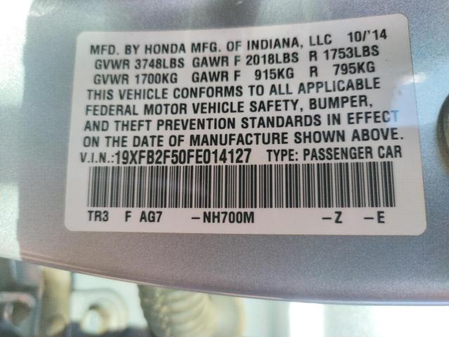 Photo 10 from auction – 2015 HONDA CIVIC LX with VIN 19XFB2F50FE014127