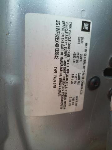 Photo 10 from auction – 2004 CHEVROLET IMPALA with VIN 2G1WF52EX49132542