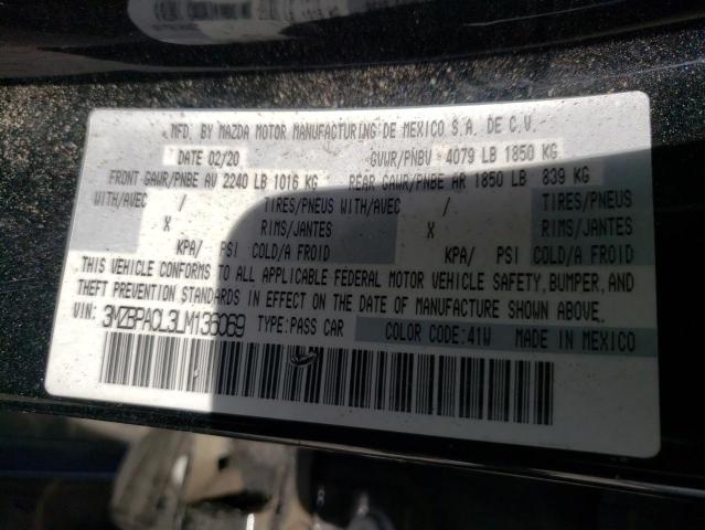 Photo 10 from auction – 2020 MAZDA 3 SELECT with VIN 3MZBPACL3LM136069