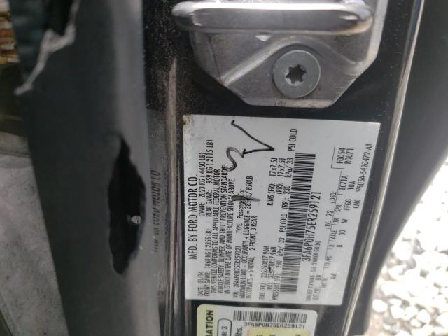 Photo 10 from auction – 2014 FORD FUSION SE with VIN 3FA6P0H75ER259121