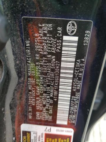 Photo 10 from auction – 2016 TOYOTA CAMRY LE with VIN 4T1BF1FK9GU130427