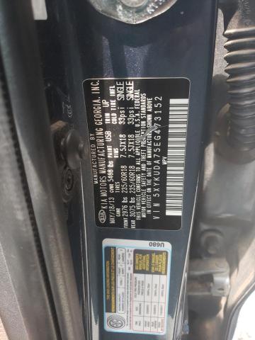 Photo 10 from auction – 2014 KIA SORENTO EX with VIN 5XYKUDA75EG473152