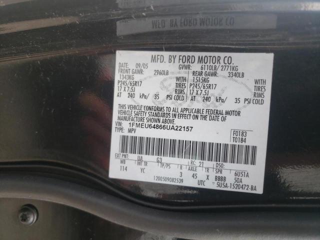Photo 10 from auction – 2006 FORD EXPLORER with VIN 1FMEU64866UA22157