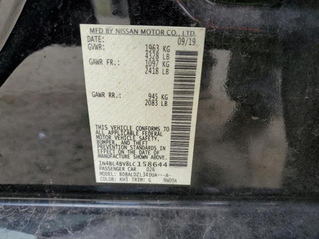 Photo 10 from auction – 2020 NISSAN ALTIMA S with VIN 1N4BL4BV8LC158644