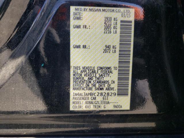 Photo 10 from auction – 2015 NISSAN ALTIMA 2.5 with VIN 1N4AL3AP8FC282829