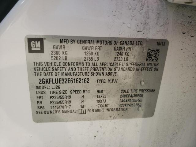 Photo 10 from auction – 2014 GMC TERRAIN DE with VIN 2GKFLUE32E6162162