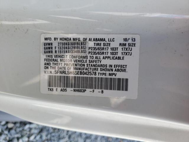 Photo 10 from auction – 2014 HONDA ODYSSEY EX with VIN 5FNRL5H65EB042578