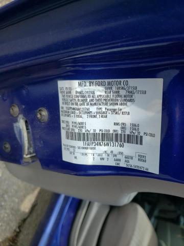Photo 10 from auction – 2006 FORD FOCUS ZX4 with VIN 1FAFP34N76W131760