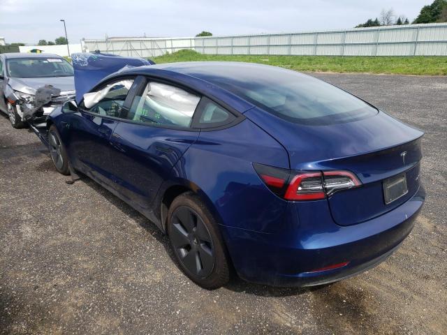 Photo 3 from auction – 2022 TESLA MODEL 3 with VIN 5YJ3E1EB2NF168455