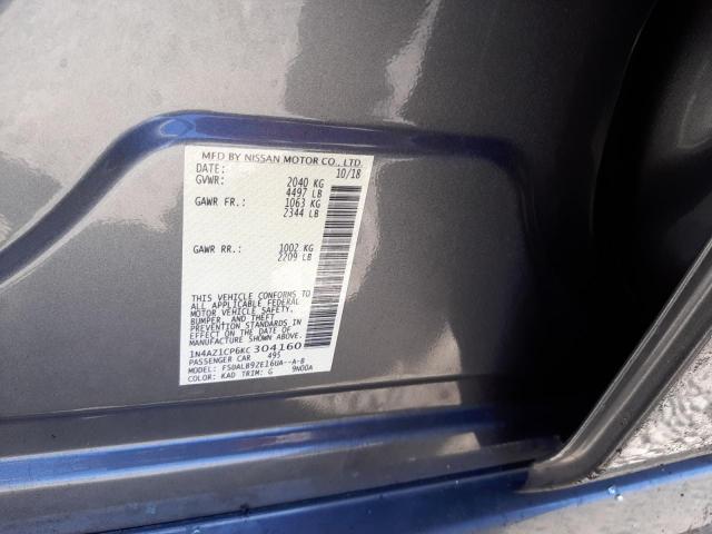 Photo 10 from auction – 2019 NISSAN LEAF S with VIN 1N4AZ1CP6KC304160