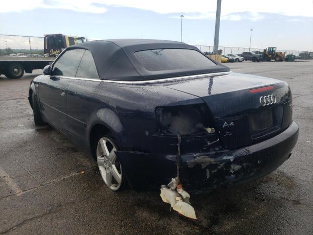 Photo 3 from auction – 2004 AUDI A4 QUATTRO with VIN WAUDT48H34K017862