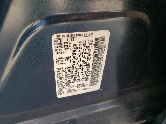 Photo 10 from auction – 2014 NISSAN ROGUE SELE with VIN JN8AS5MT2EW101873
