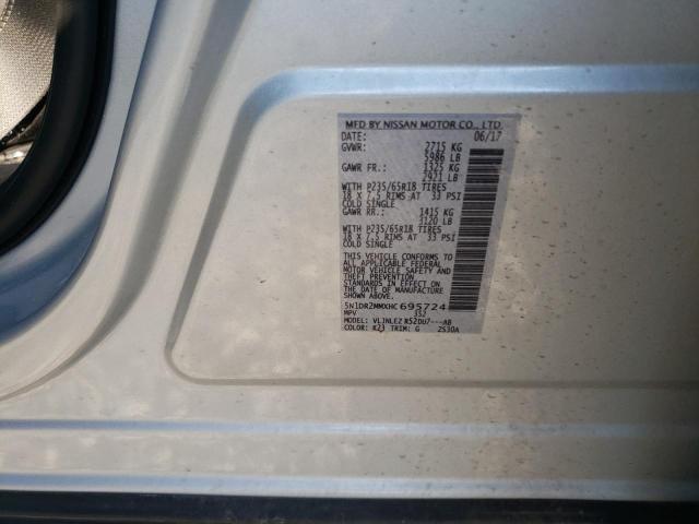 Photo 10 from auction – 2017 NISSAN PATHFINDER with VIN 5N1DR2MMXHC695724