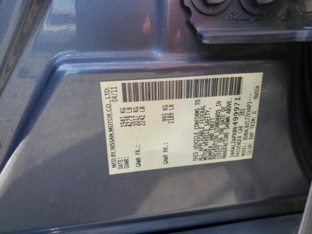 Photo 10 from auction – 2011 NISSAN ALTIMA BAS with VIN 1N4AL2APXBN499971