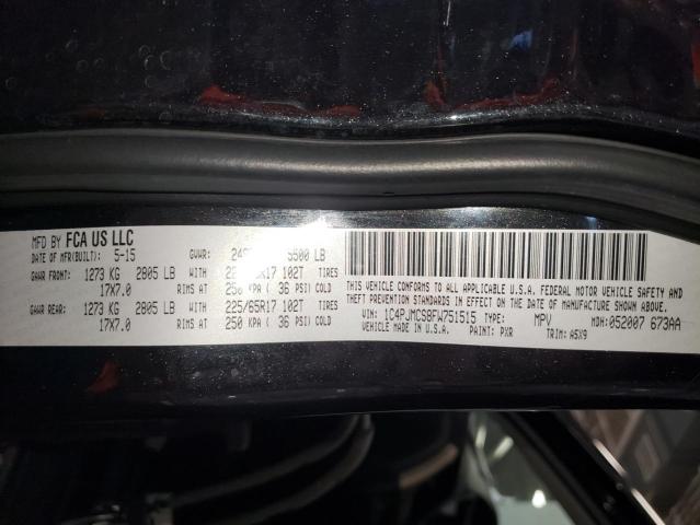 Photo 10 from auction – 2015 JEEP CHEROKEE L with VIN 1C4PJMCS8FW751515