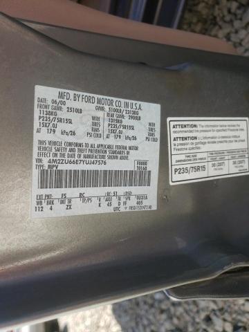 Photo 10 from auction – 2000 MERCURY MOUNTAINEE with VIN 4M2ZU66E7YUJ47576