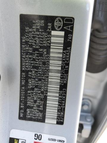 Photo 10 from auction – 2016 TOYOTA COROLLA L with VIN 2T1BURHE9GC603353