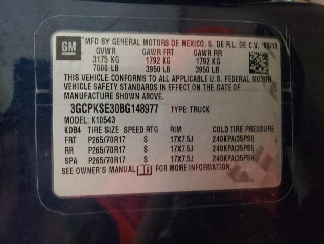 Photo 10 from auction – 2011 CHEVROLET SILVERADO with VIN 3GCPKSE30BG148977