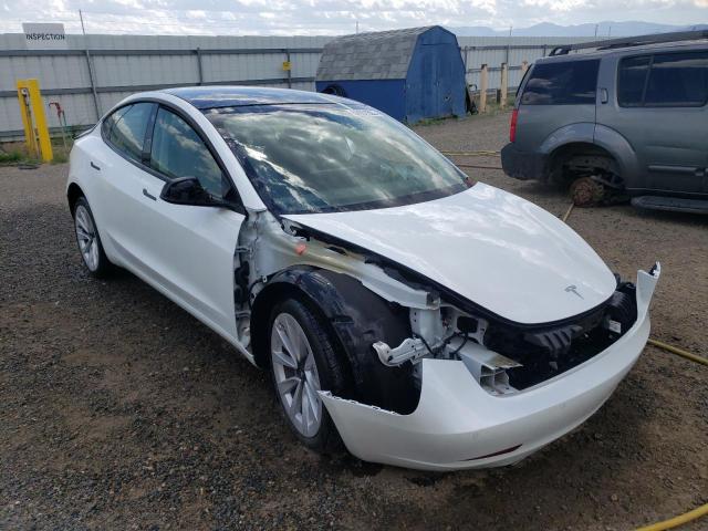 TESLA MODEL 3 2022 with VIN 5YJ3E1EB5NF124630 - Photo from auction
