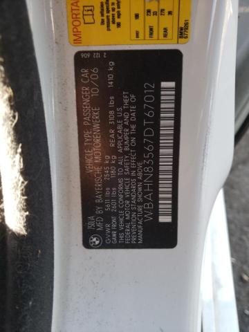 Photo 10 from auction – 2007 BMW 750 with VIN WBAHN83567DT67012