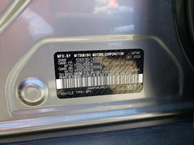 Photo 10 from auction – 2021 MITSUBISHI OUTLANDER with VIN JA4APVAU4MU015561