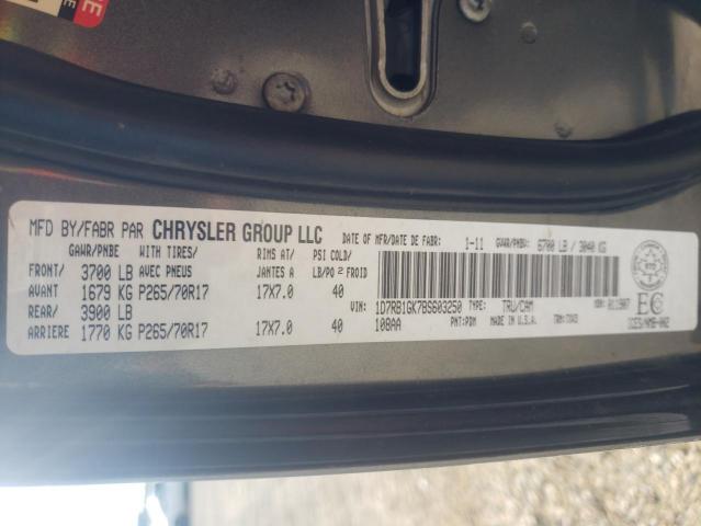 Photo 10 from auction – 2011 DODGE RAM 1500 with VIN 1D7RB1GK7BS603250
