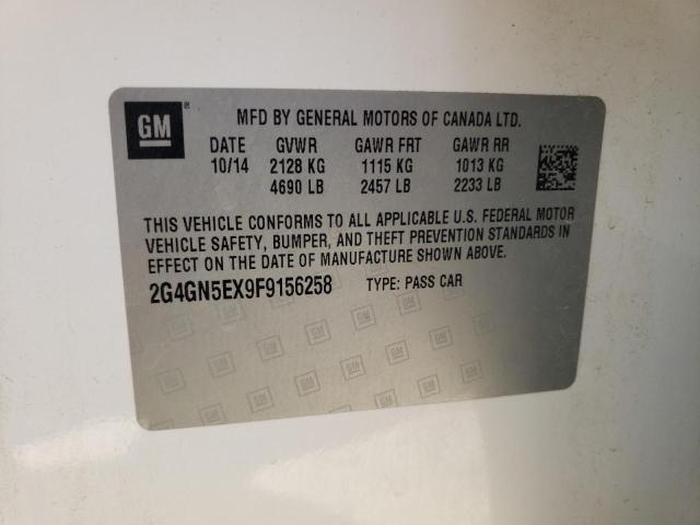 Photo 10 from auction – 2015 BUICK REGAL PREM with VIN 2G4GN5EX9F9156258