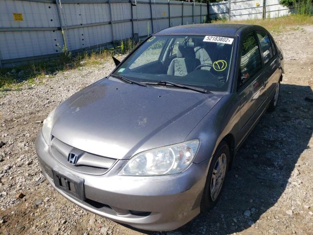 Photo 2 from auction – 2004 HONDA CIVIC LX with VIN 2HGES16544H565587