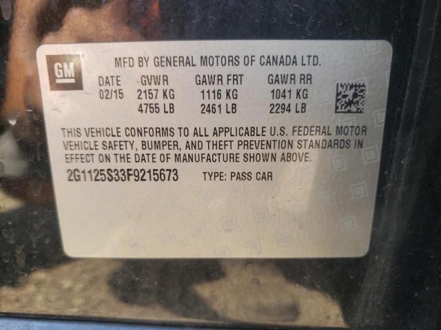 Photo 10 from auction – 2015 CHEVROLET IMPALA with VIN 2G1125S33F9215673