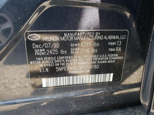 Photo 10 from auction – 2011 HYUNDAI SONATA GLS with VIN 5NPEB4AC3BH214180