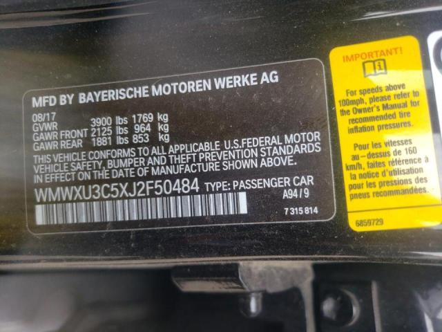 Photo 10 from auction – 2018 MINI COOPER S with VIN WMWXU3C5XJ2F50484