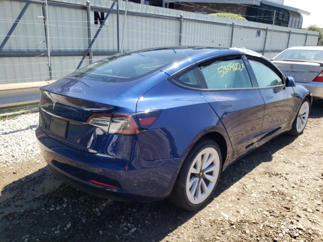 Photo 4 from auction – 2022 TESLA MODEL 3 with VIN 5YJ3E1EA9NF187351