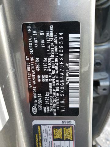 Photo 10 from auction – 2015 KIA OPTIMA EX with VIN 5XXGN4A79FG409334