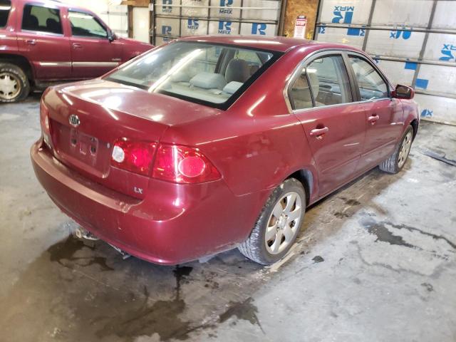 Photo 4 from auction – 2008 KIA OPTIMA LX with VIN KNAGE123885219264