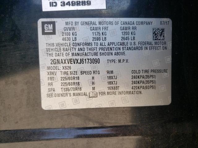 Photo 10 from auction – 2018 CHEVROLET EQUINOX PR with VIN 2GNAXVEVXJ6173090