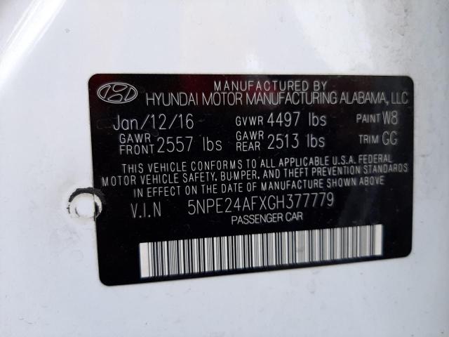 Photo 10 from auction – 2016 HYUNDAI SONATA SE with VIN 5NPE24AFXGH377779