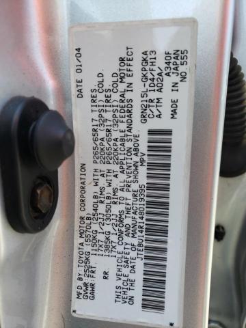 Photo 10 from auction – 2004 TOYOTA 4RUNNER SR with VIN JTEBU14R148019395