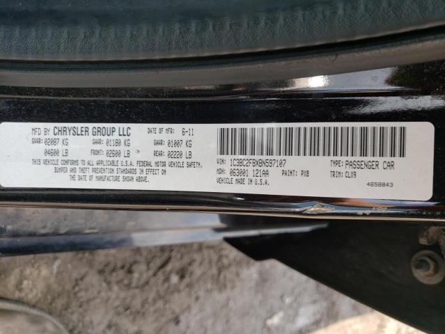 Photo 10 from auction – 2011 CHRYSLER 200 LIMITE with VIN 1C3BC2FBXBN597107