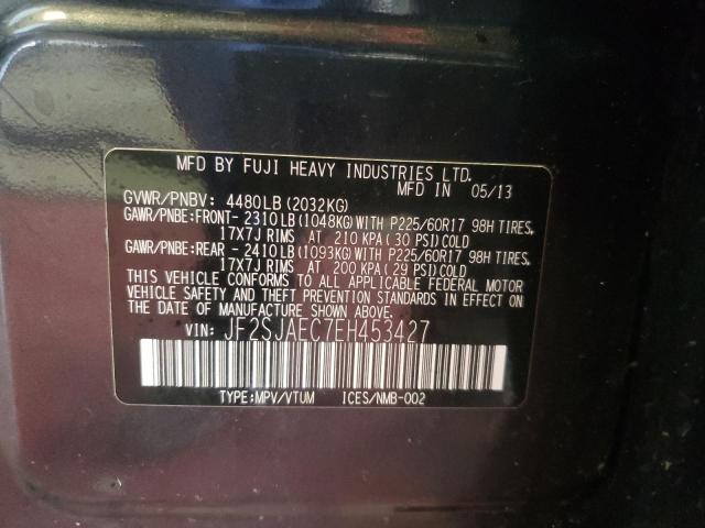 Photo 10 from auction – 2014 SUBARU FORESTER 2 with VIN JF2SJAEC7EH453427