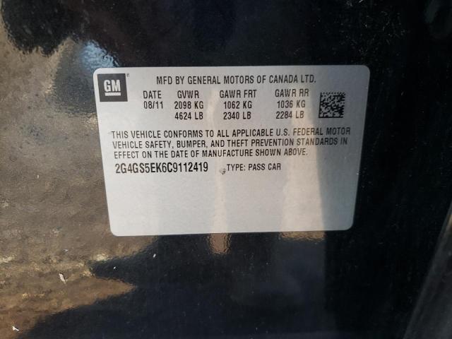 Photo 10 from auction – 2012 BUICK REGAL PREM with VIN 2G4GS5EK6C9112419