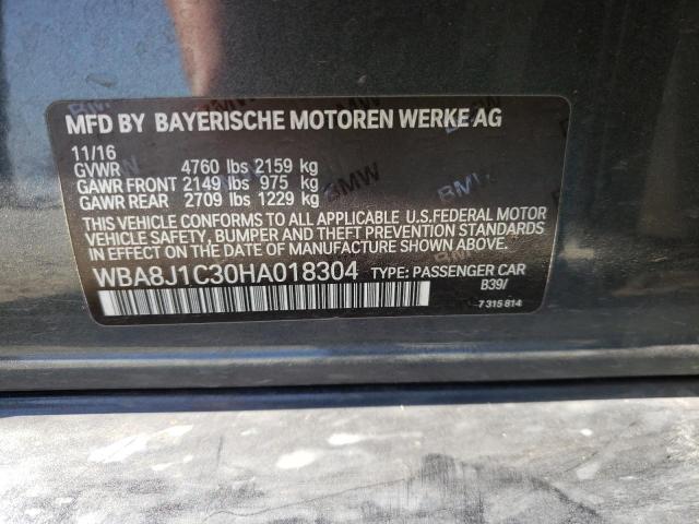 Photo 10 from auction – 2017 BMW 328 D XDRI with VIN WBA8J1C30HA018304